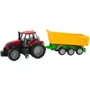 Lean Toys Žaislinis traktorius su priekaba 46 cm