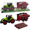 Lean Toys Traktorius su HDS priekaba medienos transportavimui