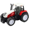 Lean Toys Žaislinis traktorius su priekaba ir pašarų maišytuvu, 60 cm