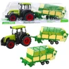 Lean Toys Žaislinis traktorius su priekaba 49x15x12 cm
