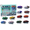 Lean Toys 12 Žaislinių Automobilių ir Lėktuvų Rinkinys su Kelio Ženklais