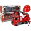 Žaislinis ardomas ugniagesių gelbėtojų autokeltuvas su priedais Lean Toys, raudonas, 54x32x9,5 cm