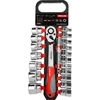 Zestaw Rinkinys 20 galvučių rinkinys, CRV, 1/2", 8-32 mm, prailginimas, proline