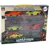 Spyruoklinių automobilių - dinozaurų rinkinys Lean toys, 8 vnt.