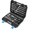 Mega Rinkinys 82 galvučių rinkinys 1/2", 1/4", 4-32 mm su plokščiu raktu 8-22 mm