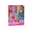 Lean Toys Lėlė Anlily su mėlyna suknele
