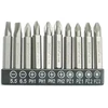 Dedra Atsuktuvo antgaliu komplektas 10 vnt 50mm SL5565 PH12x2PZ12x2