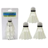 Lean Toys Badmintono skrajukai Shuttlecocks, 3 vnt, balti