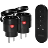 Orno Rinkinys Belaidžių MINI lizdų rinkinys, valdomas nuotoliniu būdu 2+1, 2300 W, IP44