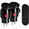 Orno Rinkinys Belaidžių MINI Schuko lizdų rinkinys, valdomas nuotoliniu būdu 2+1, 2300 W, IP44