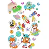 Lean Toys Deimantinių lipdukų rinkinys Astronautai