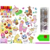 Lean Toys Deimantų siuvinėjimo lipukų rinkinys Llamas Animals Mosaic Diamond Embroidery Sticker Set