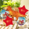 Zestaw Rinkinys Dinozaurų gimtadienio balionų rinkinys gimtadieniams, vakarėliams, 5 vnt.