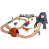 Lean Toys Elektrinis traukinys su dinozaurais, šviesomis ir garsais 76 cm