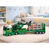 Lean Toys Dinozaurų transporto rinkinys žalias