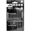 Zestaw Rinkinys Dvipusių antgalių rinkinys SL6, PH1x2, PH2x3, PZ1/2/3, su magnetiniu laikikliu 60 mm, 10 vnt.