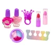 Lean Toys Grožio rinkinys pliušiniame kosmetiniame maišelyje su vienaragiu