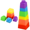 Lean Toys Guminės kaladėlės spalvotos 11 vnt.
