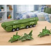 Lean Toys Sunkvežimis su raketų paleidikliu chaki