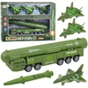 Lean Toys Sunkvežimis su raketų paleidikliu chaki