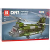Lean Toys Transporto sraigtasparnis CH-47 Chinook 1451 detalės