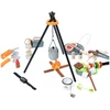 Lean Toys Medinis vaikiškas stovyklavimo rinkinys su 45 priedais