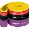 Latekso mankštos juostų rinkinys - Power Band PLs-2, 4-45 kg, 4 juostos, REBEL ACTIVE