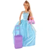 Lean Toys Lėle su žydra suknele ir priedais