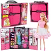 Lean Toys Lėlių spinta su priedais ir didele lėle