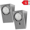Orno Rinkinys MAKAN LED po spintele montuojamų šviestuvų komplektas 2W, 180lm, 4000K, su bekontakčiu jungikliu, INOX