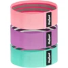 Medžiaginių mankštos juostų rinkinys - Mini Band M, 27-55 kg, 3 medžiaginės juostos, REBEL ACTIVE