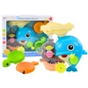 Lean Toys Mėlynojo delfino vonios žaislų rinkinys