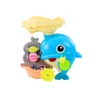Lean Toys Mėlynojo delfino vonios žaislų rinkinys