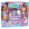 Lean Toys Veterinarijos žaislų rinkinys su lėle ir gyvūnais