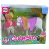 Lean Toys Žavingas lėlės ir arklio rinkinys