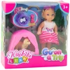 Lean Toys Lėlės rinkinys su šuniuku ir palapine