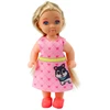 Lean Toys Žaislų rinkinys su lėle, šunimi ir kačiuku, 12 cm