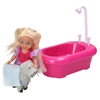 Lean Toys LĖLĖ SU VONIA IR ŠUNIUKU