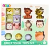 Lean Toys Minkštos sensorinės kaladėlės 18 vnt.