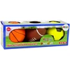 Zestaw Kamuolių rinkinys 3in1 Football Basketball