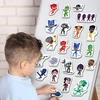 Lean Toys Magnetinių lipdukų rinkinys PJ Masks, 22 vnt.