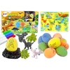 Lean Toys Kūrybinis Dinozaurų kiaušinių dažymo rinkinys LeanToys
