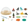 Lean Toys Naktinė lemputė vaikams - terariumas su dinozaurais ir melodijomis