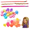 Lean Toys Plaukų pynimo rinkinys vaikams su spalvotais karoliukais