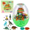 Lean Toys Vaikiška Dinozaurų Terariumo Naktinė Lempa su Balso Kontrole