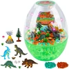 Lean Toys Vaikiška Dinozaurų Terariumo Naktinė Lempa su Balso Kontrole