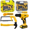 Lean Toys 12 dalių įrankių rinkinys su gręžtuvu ir dėklu