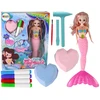 Lean Toys Komplektas lobiai ir kasinėjimai Diy Sirena, rožinis