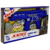 Lean Toys Žaislinis policijos rinkinys su pistoletu ir ženkleliu 37 cm