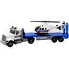 Lean Toys Policijos transportavimo sunkvežimis su sraigtasparniu, 46x14x9 cm